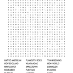 The First Thanksgiving Word Search   Wordmint In First Thanksgiving Word Search