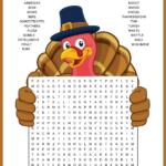 Turkey Word Search Throughout Thanksgiving Turkey Word Search