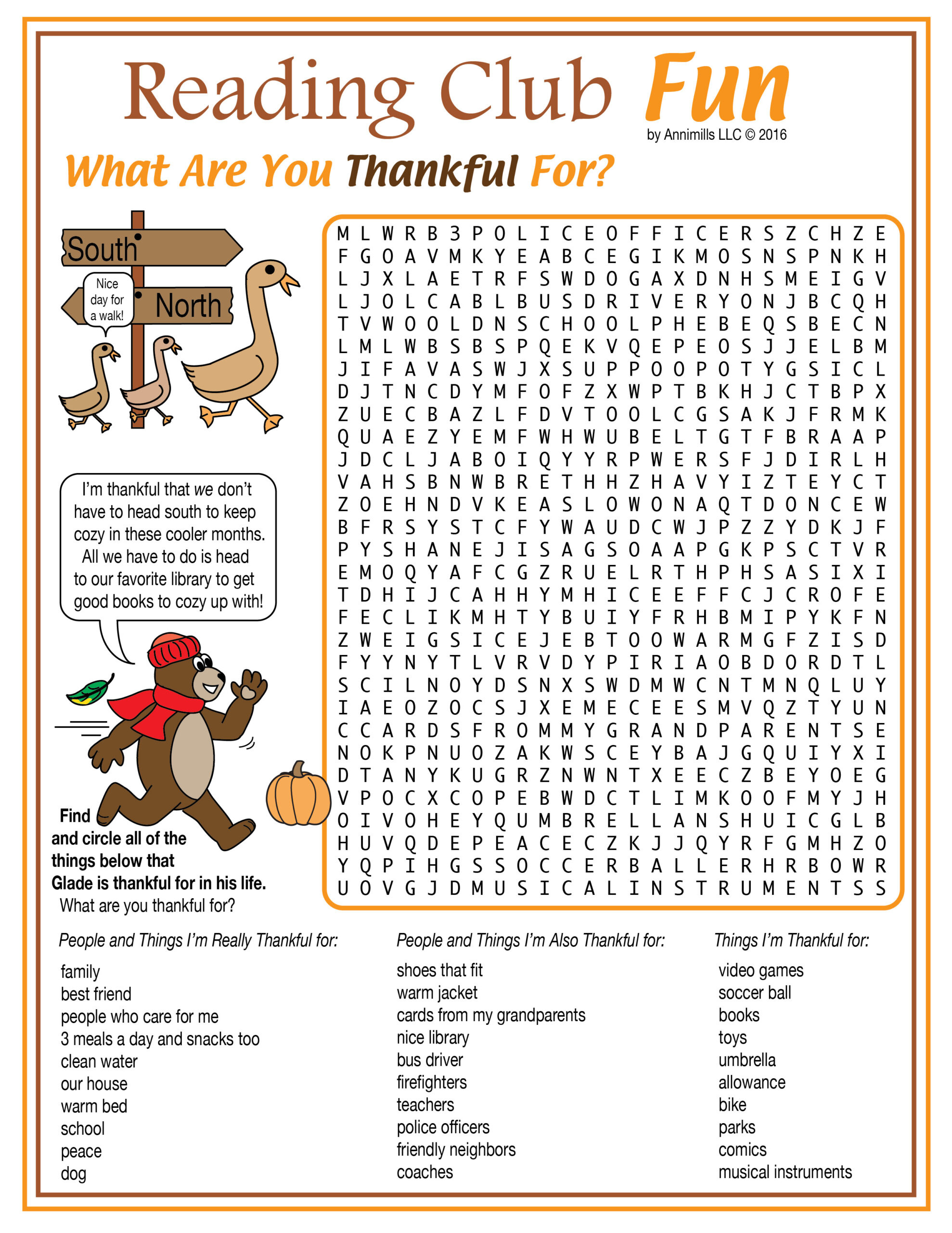 What Are You Thankful For? (Thanksgiving) Printable Word Search intended for Thanksgiving Word Search Advanced