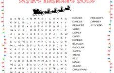 45 Free Christmas Word Search Puzzles For Kids - Worksheets Library throughout Christmas Word Search For 10 Year Olds
