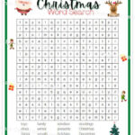4Th Grade Christmas Word Search With Answer Key, Printable   Etsy Throughout 4Th Grade Christmas Word Search