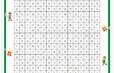 4Th Grade Christmas Word Search With Answer Key, Printable - Etsy throughout 4Th Grade Christmas Word Search