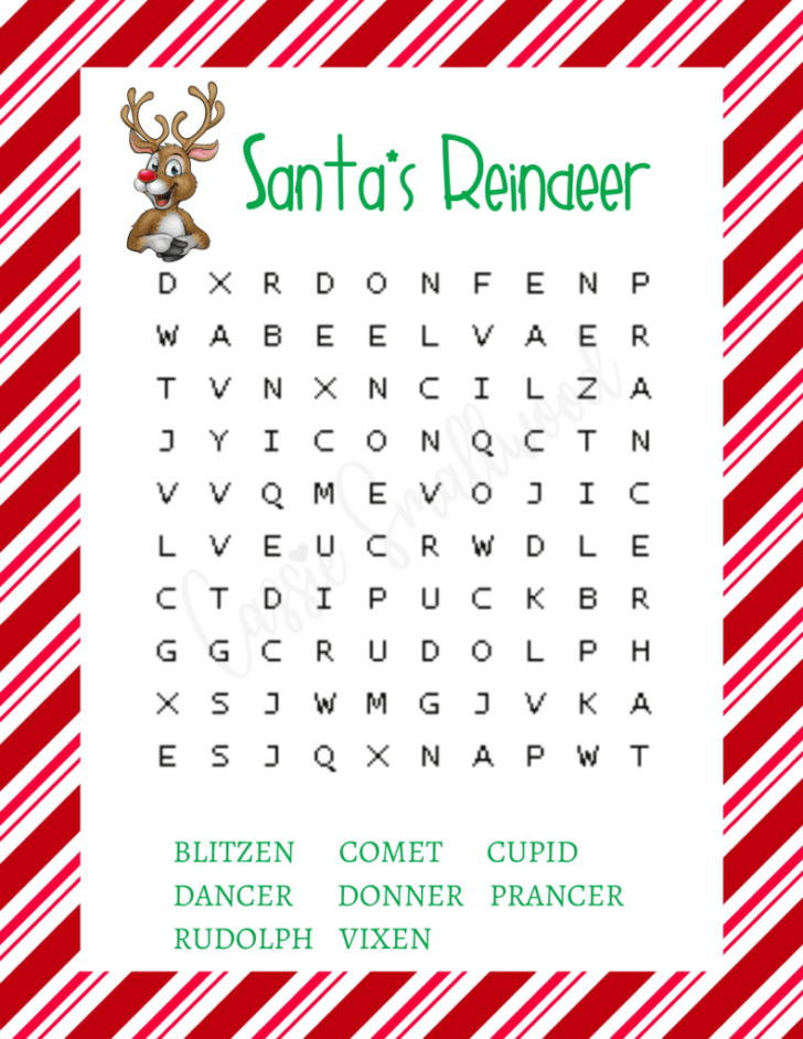 Large Print Christmas Word Search Puzzles Large Print Christmas Word Search Puzzles