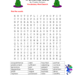 A Christmas Carol Vocabulary & Comprehension Worksheet Pertaining To A Christmas Carol Vocabulary Word Search