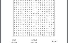 A Christmas Carol Word Search within A Christmas Carol Word Search Printable