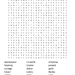 A Christmas Carol Word Search   Wordmint Inside Edhelper Christmas Word Search Answers