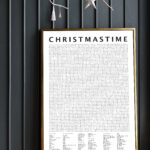 A Giant Word Search Poster For Christmas, The Most Wonderful Time Pertaining To Christmas Word Search Poster