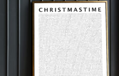 A Giant Word Search Poster For Christmas, The Most Wonderful Time pertaining to Christmas Word Search Poster