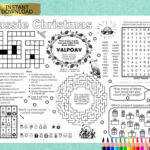 Aussie Christmas Puzzle Placemat: Kids Activity Sheet (Pdf Digital Within Australian Christmas Word Search