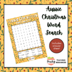 Aussie Christmas Word Search   Australian Teachers Marketplace Pertaining To Australian Christmas Word Search