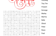 Christmas Carol Word Search – Wordmint regarding A Christmas Carol Word Search
