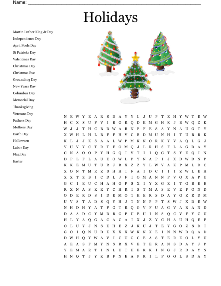 Word Search Christmas Eve Word Search Christmas Eve