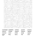 Christmas Maths Test Extra Sheet Word Search   Wordmint Throughout Christmas Math Word Search