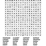 Christmas Musical Wordsearch   Wordmint With Christmas Songs Word Search