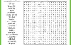 Christmas Party Word Search for Christmas Party Word Search Answer Key