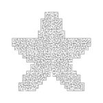 Christmas Star Maze [Free Printable Pdf] Intended For A Christmas Elemental Word Search