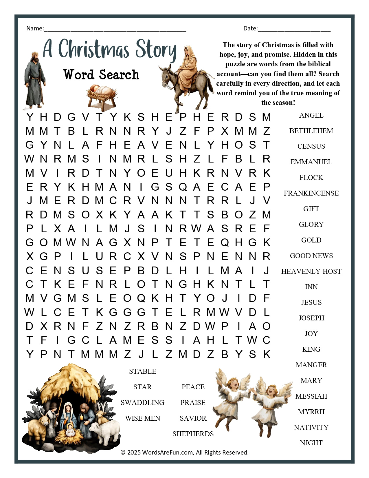 Christmas Story Word Search intended for A Christmas Story Word Search