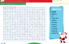 Christmas - Word Search #10 - Super Simple throughout Christmas Word Search Interactive