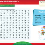 Christmas   Word Search #6   Super Simple Inside Christmas Word Search Simple
