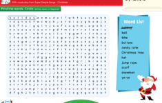 Christmas - Word Search #9 - Super Simple with regard to Super Teacher Worksheets Merry Christmas Word Search Answers