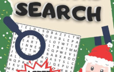 Christmas Word Search Book For Adult Large Print: Jumbo in Christmas Word Search Book