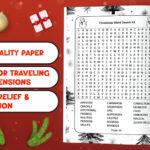 Christmas Word Search For Adults   Etsy Canada Intended For Epic Christmas Word Search