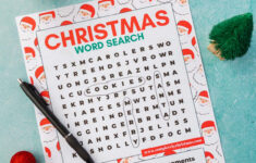Christmas Word Search - Free Printable intended for Getting Ready For Christmas Word Search Answers