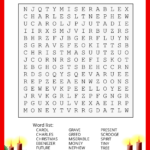 Christmas Word Search (Free Printable Pdf Puzzles) – Free Intended For A Christmas Carol Vocabulary Word Search