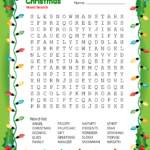 Christmas Word Search (Free Printable Pdf Puzzles) – Free Intended For Christmas Word Search Template