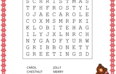 Christmas Word Search (Free Printable Pdf Puzzles) – Free pertaining to Christmas Word Search Ks1