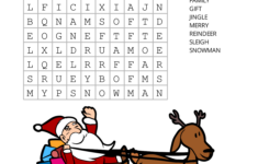 Christmas Word Search (Free Printable Pdf Puzzles) – Free throughout 2Nd Grade Christmas Word Search