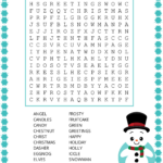 Christmas Word Search (Free Printable Pdf Puzzles) – Free With Adult Christmas Word Search Free Printable