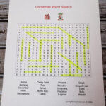 Christmas Word Search   Lovinghomeschool With Regard To Getting Ready For Christmas Word Search Answers