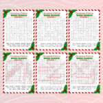 Christmas Word Search Pack: 5 Moderate Puzzles With Solutions Inside When We Word Search Christmas