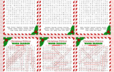 Christmas Word Search Pack: 5 Moderate Puzzles With Solutions inside When We Word Search Christmas