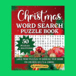Christmas Word Search Puzzle Book: Large Print Brain Activity   Etsy For Christmas Word Search Book