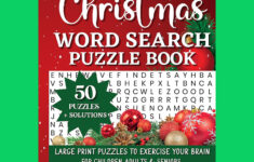 Christmas Word Search Puzzle Book: Large Print Brain Activity - Etsy for Christmas Word Search Book