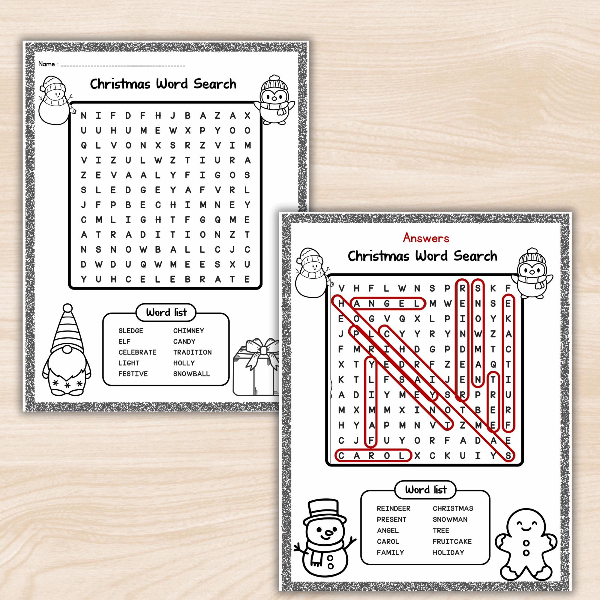 Christmas Word Search Puzzle Sheets Vocabulary Ela Winter Morning inside Christmas Word Search Tes