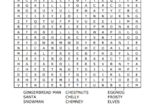 Christmas Word Search — Sew Cute Patterns regarding Christmas Ornament Word Search