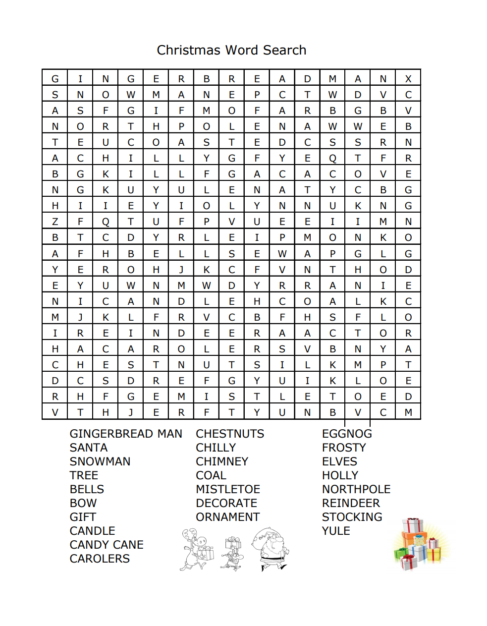 Christmas Word Search — Sew Cute Patterns regarding Christmas Ornament Word Search