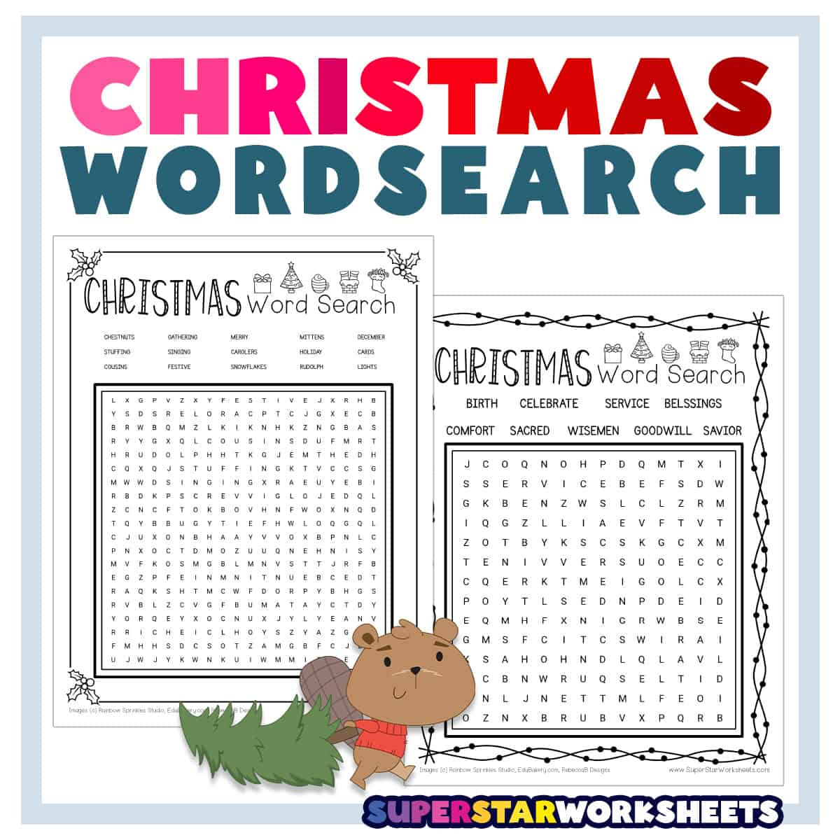 Christmas Word Search - Superstar Worksheets in Christmas Word Search 3Rd Grade