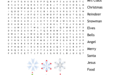Christmas Word Search – Wordmint pertaining to Christmas Food Word Search