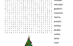 Christmas Word Search - Wordmint regarding Victorian Christmas Word Search
