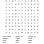 Christmas Word Search   Wordmint With Monster Christmas Challenge Word Search Answers