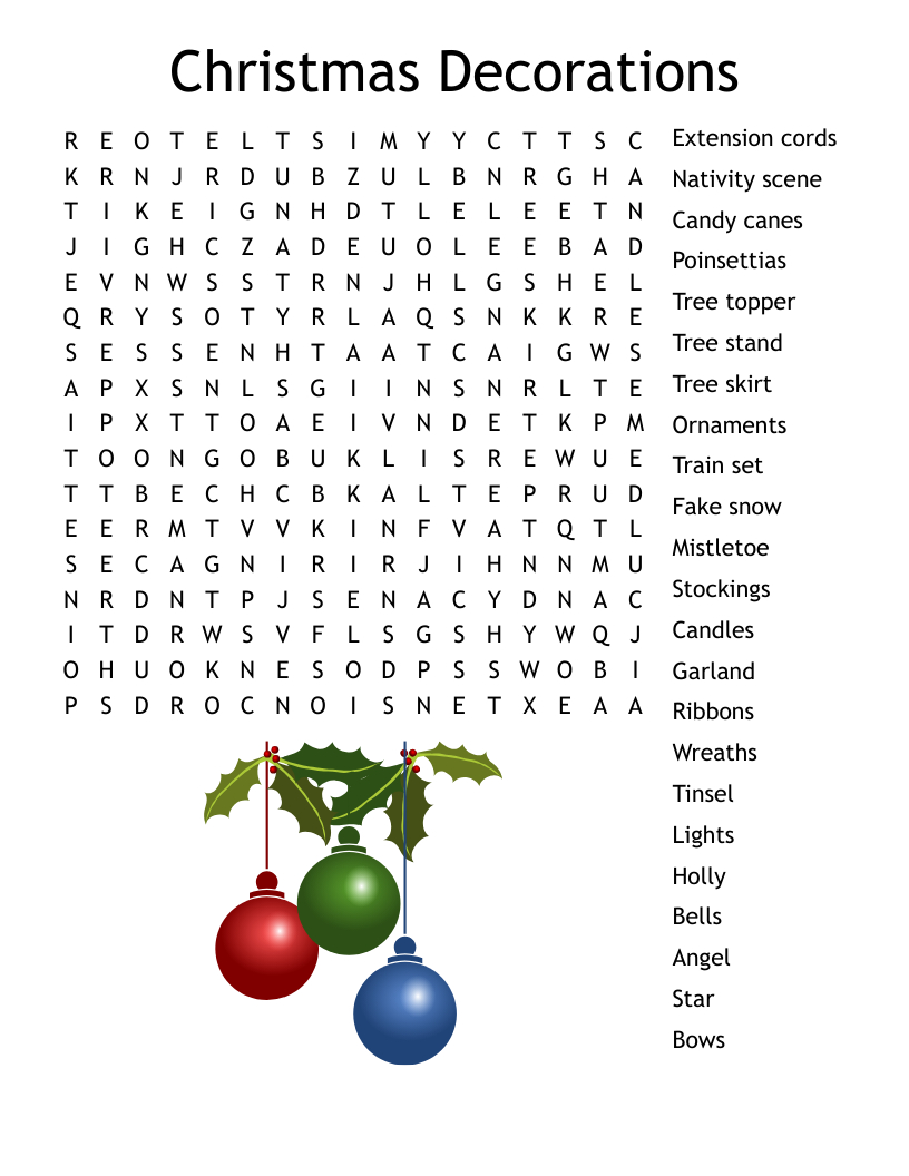 Christmas Word Search! - Wordmint with regard to Christmas Word Search With Answer Key
