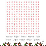 Christmas Word Searches   25 Free Printables | Printabulls Within Christmas Word Searches Medium Difficulty