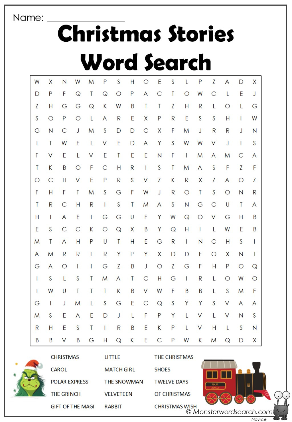 Christmas Word Searches Kindergarten | Tpt - Worksheets Library for Christmas Word Search Tpt