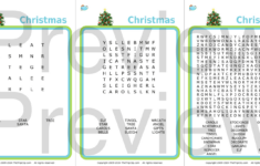 Christmas Word Searches (Pdf) within Tpt Christmas Word Search
