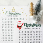 Christmas Word Searches Pertaining To Poster Size Christmas Word Search