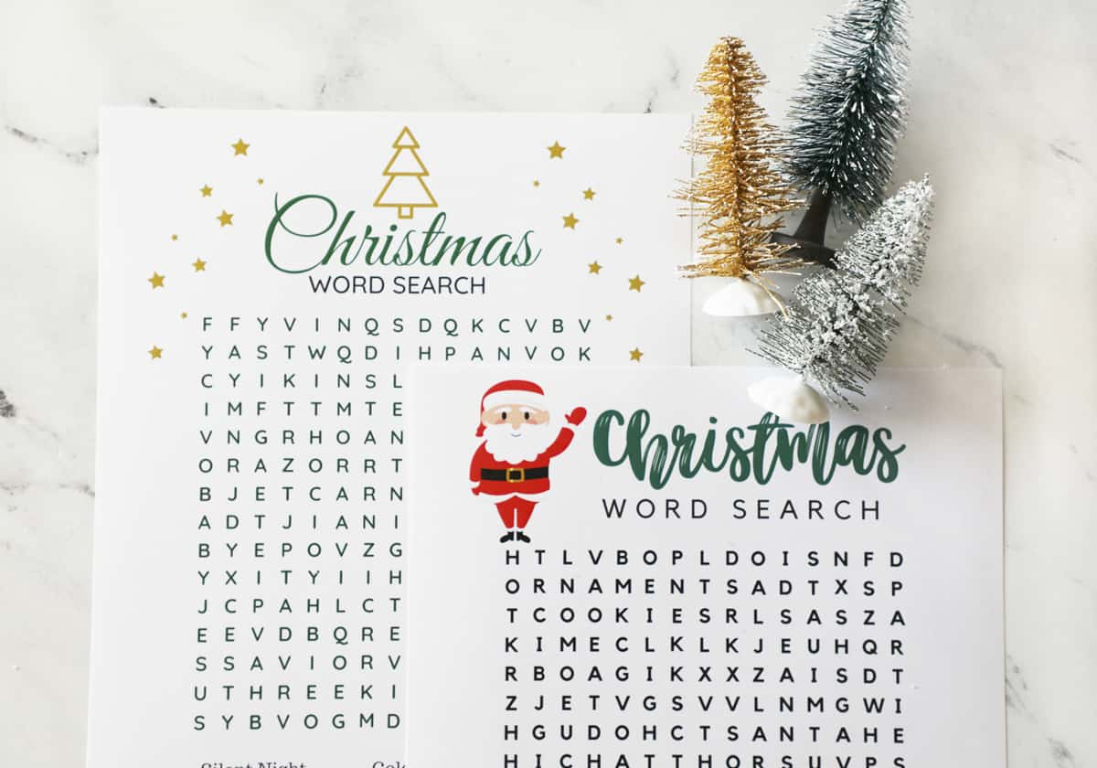 Christmas Word Searches pertaining to Poster Size Christmas Word Search